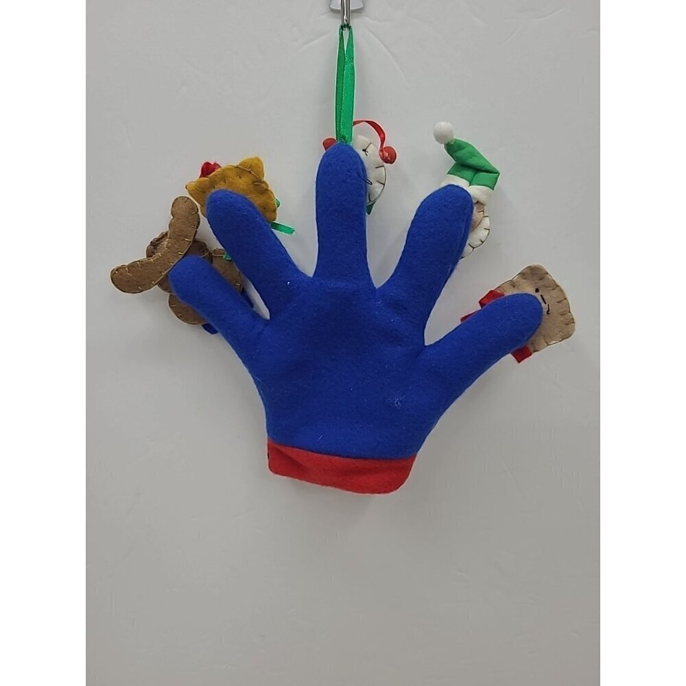 Christmas Hand Puppet with Santa Moose Cat Bear Ornament - Picture 2 of 6